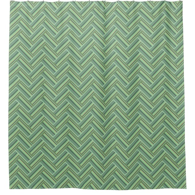 Olive green stripes double weave (Front)