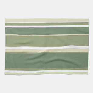Olive green stripes kitchen towel