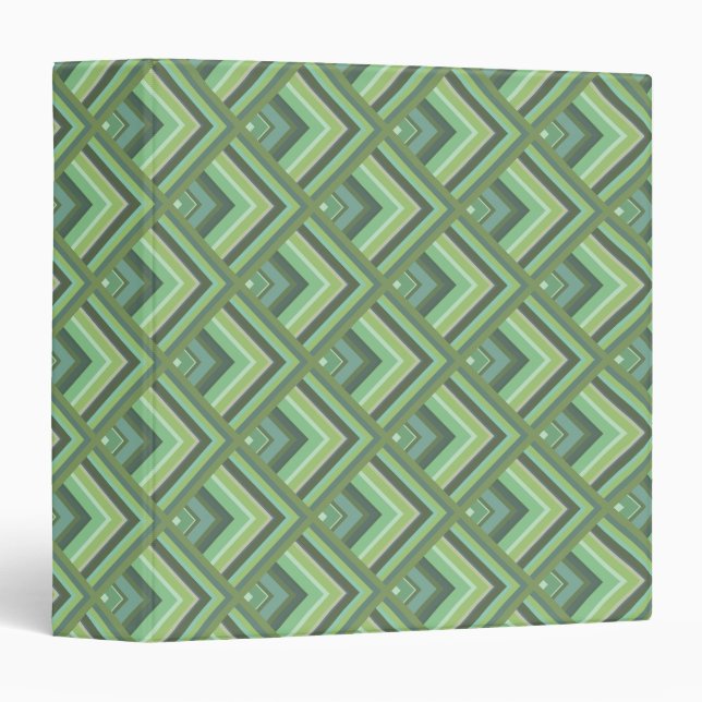 Olive green stripes scale pattern binder (Front/Spine)