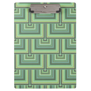Olive green stripes square scales pattern clipboard