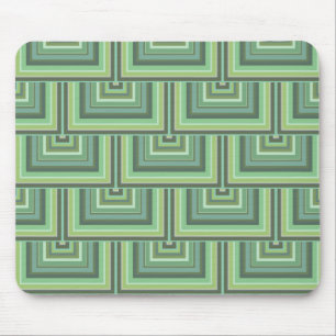 Olive green stripes square scales pattern mouse pad
