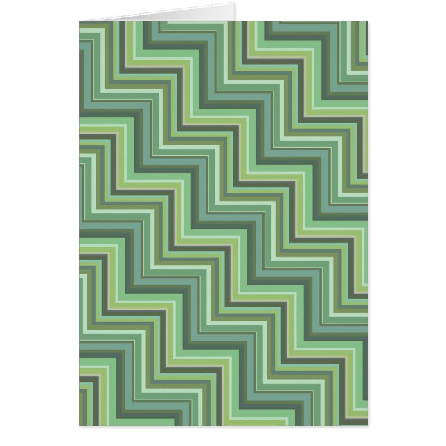 Olive green stripes stairs pattern (Front)