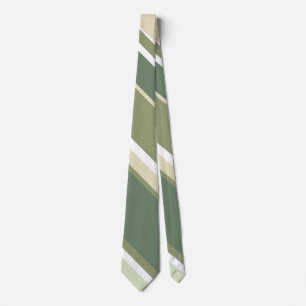 Olive green stripes tie
