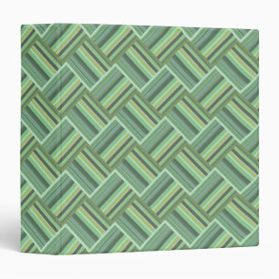 Olive green stripes weave binder