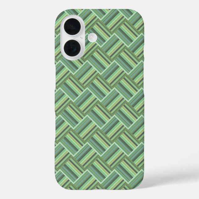 Olive green stripes weave Case-Mate iPhone case (Back)