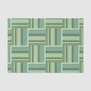 Olive green stripes weave pattern tissue paper