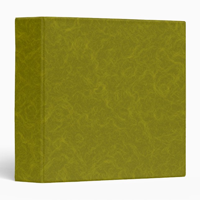 Olive green surface with subtle swirling pattern binder (Front/Spine)