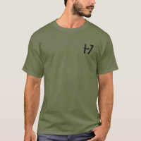 Olive Green T-Shirt Veteran Military American Flag