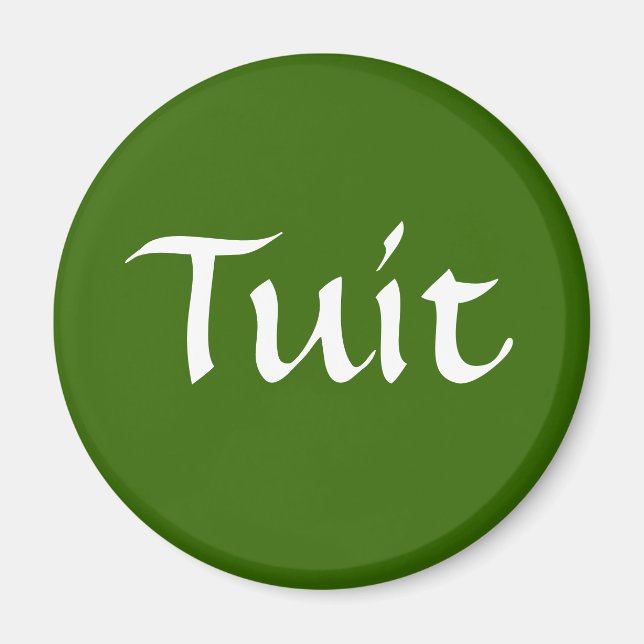 Olive Green Tuit Magnet (Front)