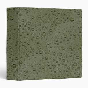 Olive green water droplets binder