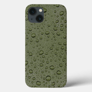 Olive green water droplets Case-Mate iPhone case