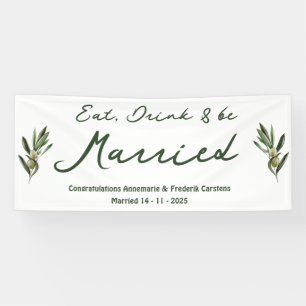 Olive Green Wedding  Banner