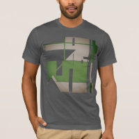 Olive Grey Metallic Southwest-inspired Abstract