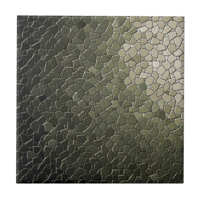Olive Grey Mosaic Tile (Front)