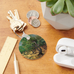 Olive Grove by Vincent van Gogh Keychain