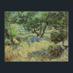 Olive Grove by Vincent van Gogh Wood Wall Art<br><div class="desc">Olive Grove by Vincent van Gogh is a vintage fine art post impressionism nature painting. Van Gogh painted over a dozen landscapes of olive trees while living in the south of France. An orchard filled with fruit trees on a farm in the summer season. About the artist: Vincent Willem van...</div>