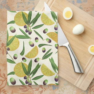Olive grove kitchen towel