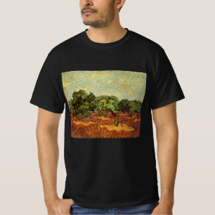 Olive Grove, Pale Blue Sky by Vincent van Gogh T-Shirt