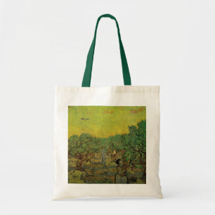 Olive Grove with Picking Figures, Vincent van Gogh Tote Bag
