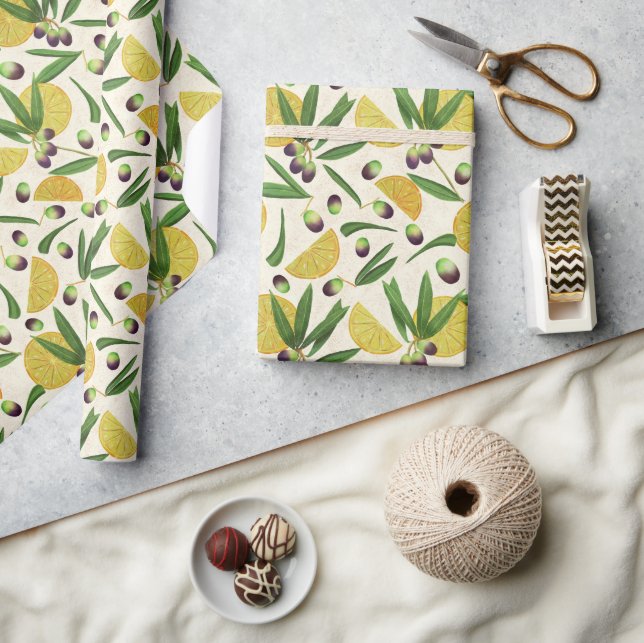 Olive grove wrapping paper (Crafts)