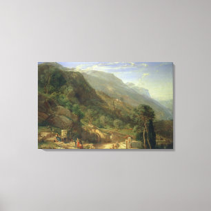 Olive Groves at Varenna, Lake Como, Italy, 1861 (o Canvas Print