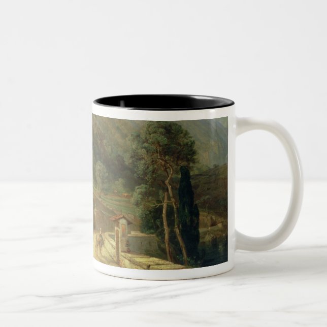 Olive Groves at Varenna, Lake Como, Italy, 1861 (o Two-Tone Coffee Mug (Right)