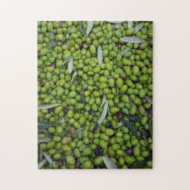 Olive Harvest #1 Jigsaw Puzzle (Vertical)