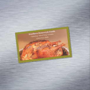 Olive Homestyle Cooked Turkey Meat Prepared Foods Magnetic Business Card