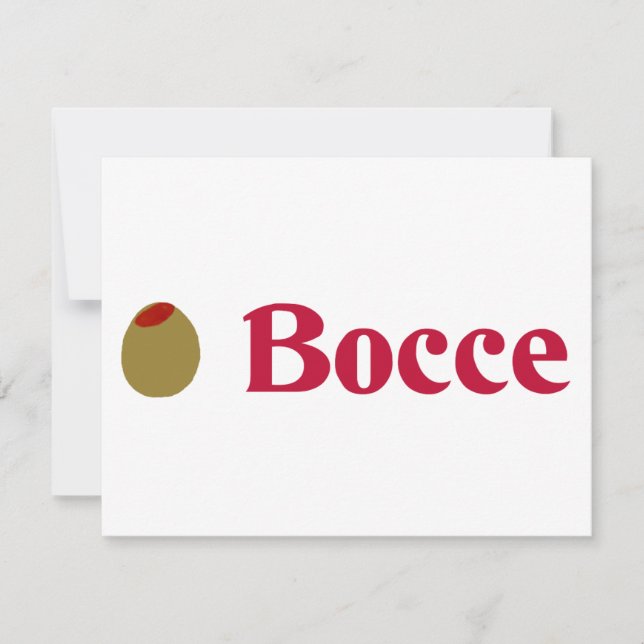 Olive (I Love) Bocce (Front)