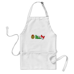 Olive (I Love) Italy Standard Apron