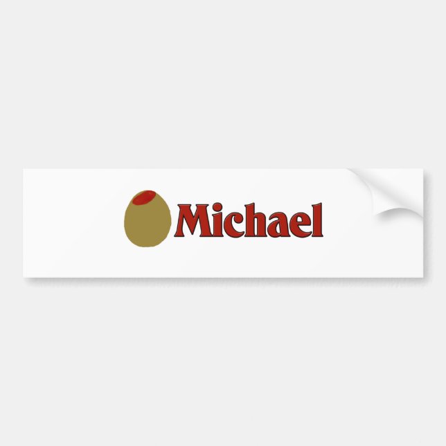 Olive (I Love) Michael Bumper Sticker (Front)