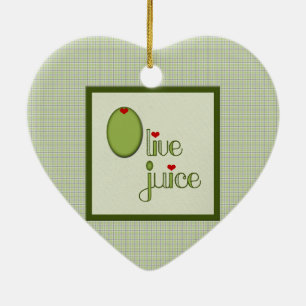 Olive Juice Ceramic Ornament