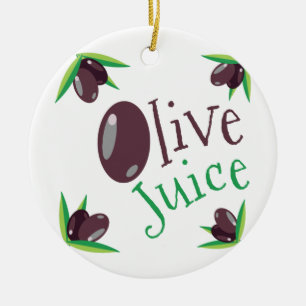 Olive Juice Ceramic Ornament