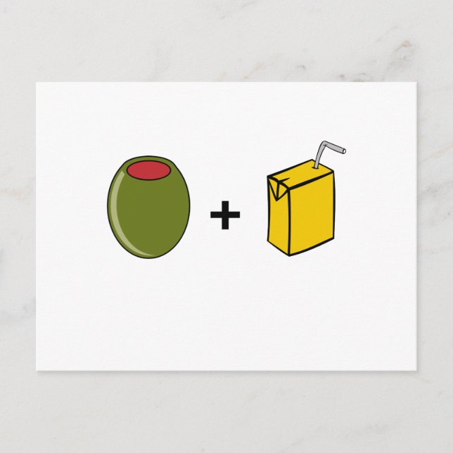 Olive Juice I Love You Postcard (Front)