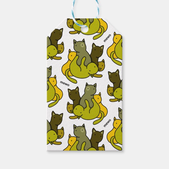 Olive kittens gift tags (Front)