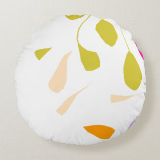 Olive leaves round Pillow