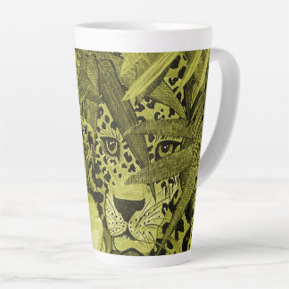 Olive Leopard  Latte Mug