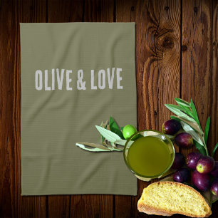 Olive&Love - fun quote Kitchen Towel