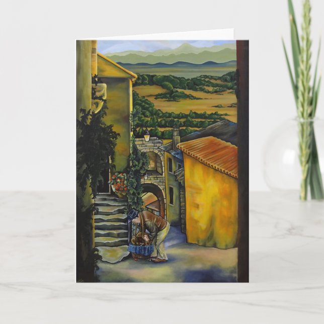 Olive Man Greeting Card (Front)