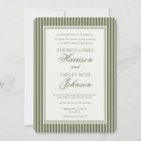 Olive Martini Tini Bit Closer Striped Wedding