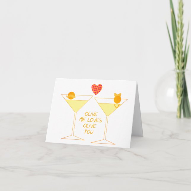 Olive Me Loves Olive You Card (Front)