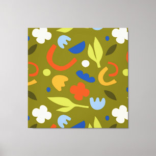 Olive Meadow Canvas Print