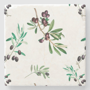 Olive,mediterranean olives  tile stone coaster