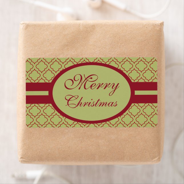 Olive Merry Christmas Labels (Insitu)