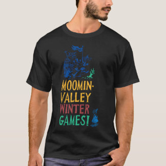 Olive Moomin's Winter Follies Running Characters T-Shirt