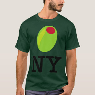 Olive NY Food Pun Green Olive Meme T-Shirt