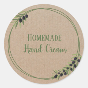 Olive Oil Bottle Rustic Vintage Wreath Craft Label