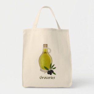 Olive Oil Bottle Tote Bag