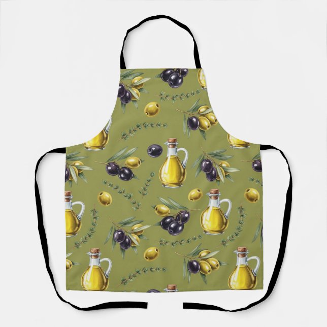 Olive Oil by Natasha Us   Apron (Front)