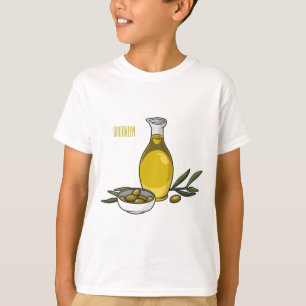 Olive oil cartoon illustration  T-Shirt